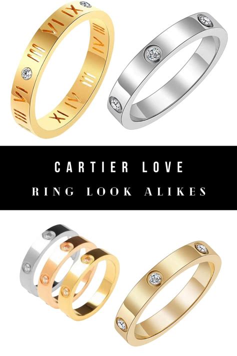 best cartier ring dupe amazon|cartier look alike ring.